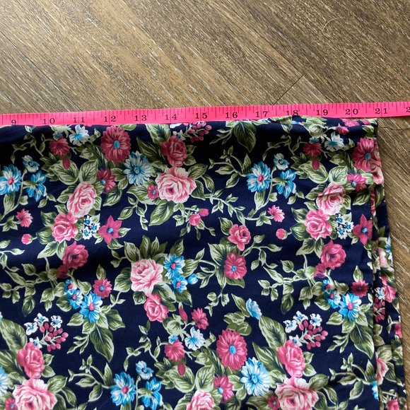 Vintage Athentico Forenza Wide Leg Floral Cropped Pants Size L - Picture 9 of 10